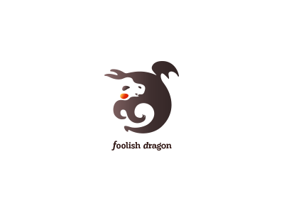 Foolish Dragon dragon graphic design logo