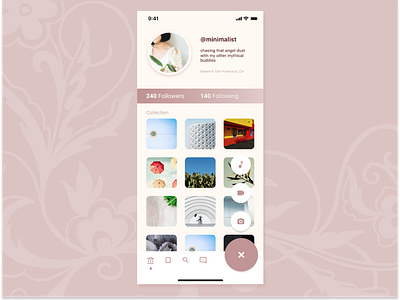 Daily UI 6: User Profile: User Profile dailyui instagram social media user profile visual design
