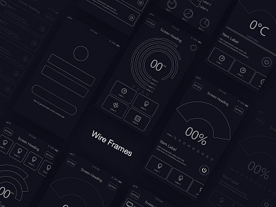 Wireframes app design flat ios minimal ui ux