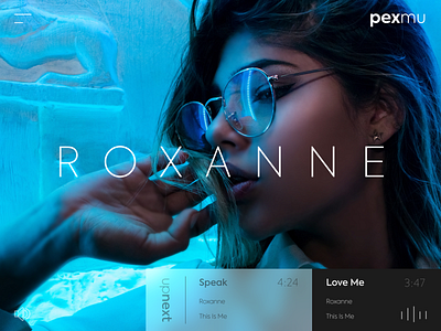 Music Website - Pop app design flat minimal ui ux web website