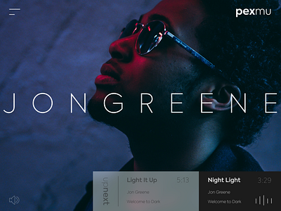 Music Website - Pop app design flat minimal ui ux web website