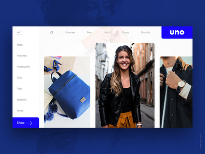 Fashion Website branding design flat minimal type ui ux web website