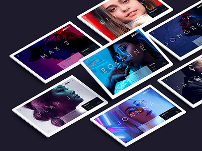 Music Website homepage app branding design flat minimal music app ui ux web website