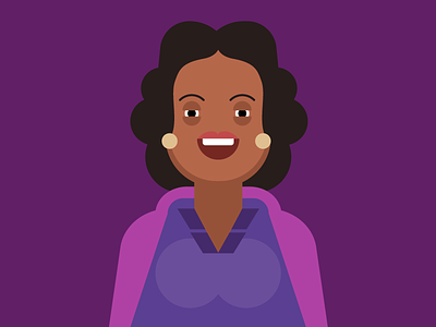 Oprah Winfrey character illustration