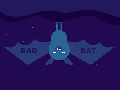 Bad bat illustration