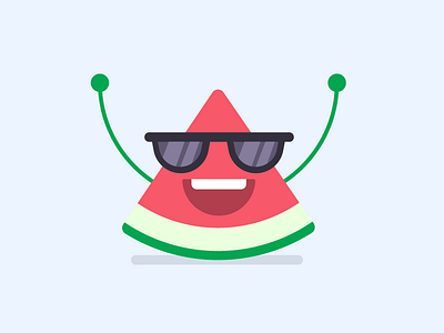 Watermelon character illustration watermelon