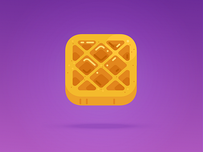 Waffle 2d flat illustration waffle