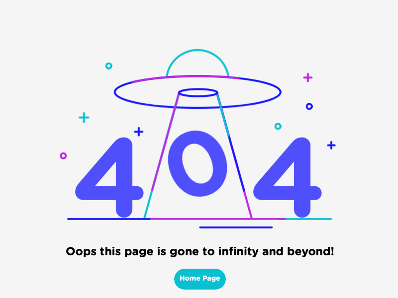 404 page error not found 404 404 page animation branding clean error flat galaxy gif illustration insurance minimalist planets principle simple space ui vector webdesign