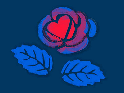 Advocacy Center of Tompkins County awareness bright heart hope icon illustration rose ui