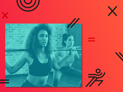 Fitness Brand brand fitness icons identity motion