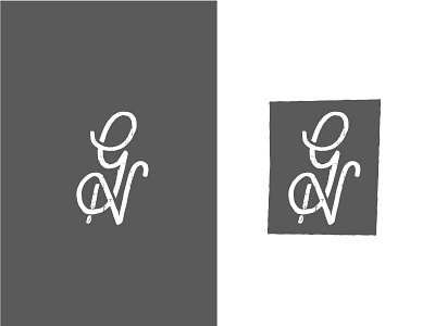 GN Ligature brand fashion ligature logo type