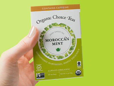 Choice Organic Teas clean natural organic packaging rebrand tea