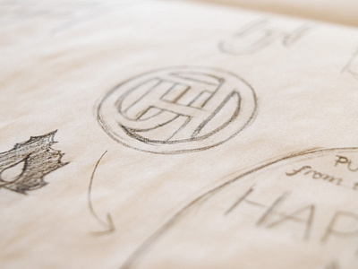 Sketching: Happy Jack's Maple Syrup brand concept ideation identity lettering ligature logo pencil process sketch