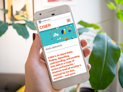 CISER Website bright clean fresh mobilefirst orange redesign ui website wordpress