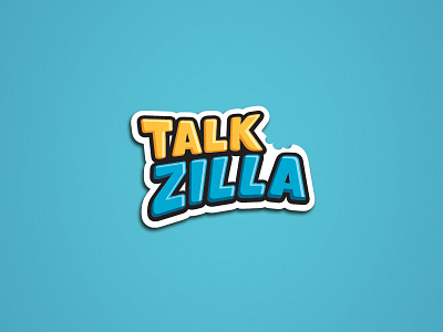 Talkzilla Logo app brand branding cartoon fun logo monster talkzilla typography wizmaya