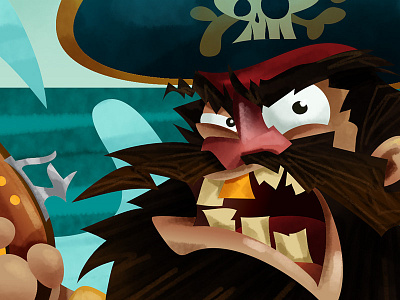 Blackbeard blackbeard cartoon character childrens art drawing illustration mascot pirate