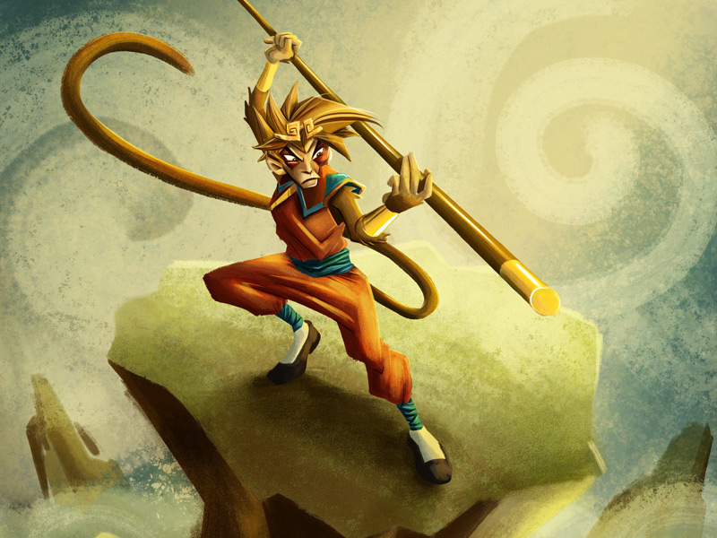 The Monkey King by Louis D. Wiyono | Wizmaya on Dribbble