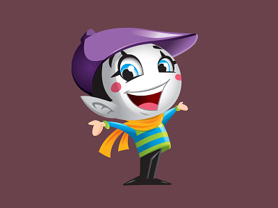 Mime Mascot Colored