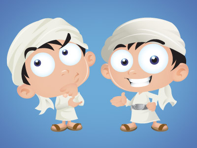 Boy Scientist 2 boy cartoon character fun mascot middle east science scientist