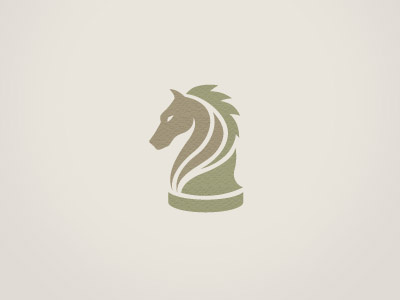 Knight chess horse illustrative knight logo mark strategy