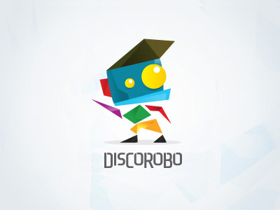 DiscoRobo dance disco fun illustrative logo robot techno