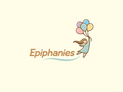 Epiphanies Logo brand cartoon epiphany fun identity illustration illustrative joy life logo