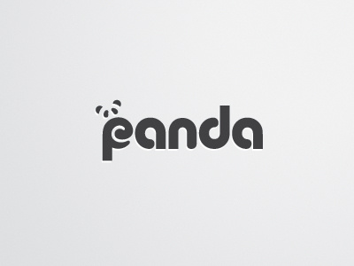 Panda Logo (Unused) animal brand care charity hug identity logo logotype panda typography
