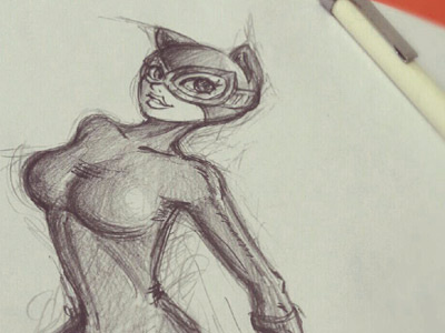Catwoman Doodles