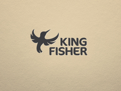 Kingfisher Logo Final animal bird brand brandmark flying identity kingfisher logo mark