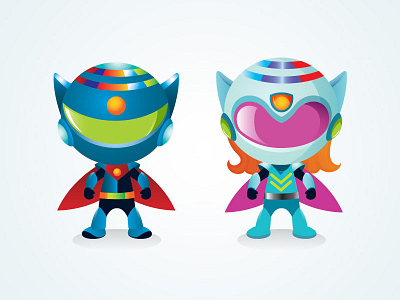 Traaansform! character cute hero illustration mascot super technology