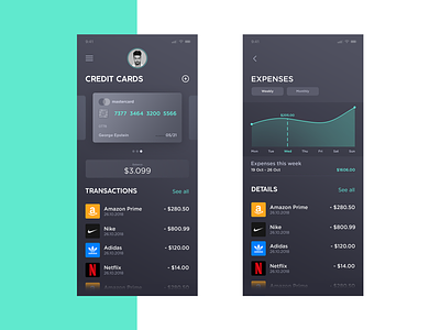 Mobile Banking App app app design application bank banking design finance ui user interface
