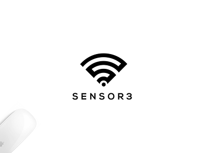 SENSOR3 Logo brand branding company corporate design illustration logo minimalist typography vector