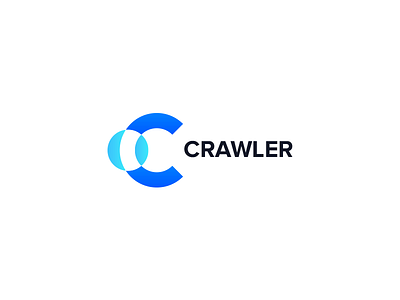 Crawler Logo blue logo brand branding c logo corporate design icon illustration logo typography vector