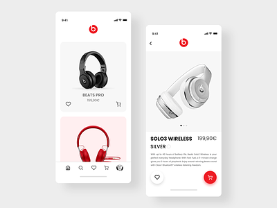 Beats by Dre Concept app app design application design flat ui user interface ux web