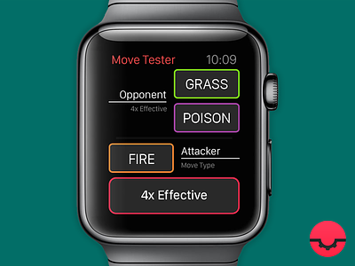pGear - Move Tester app apple apple watch concept idea nintendo pokemon user interface watch watch os wearable