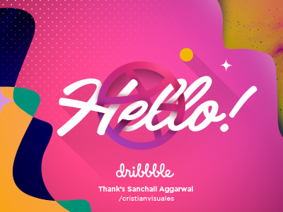 Hello Dribbble! designs dribbble! hello love
