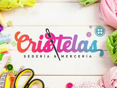 Sewing Logo - Cristelas brand costure logo sewing