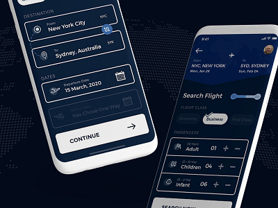 Flight Search Mobile App Concept