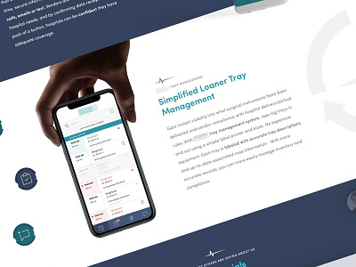 Web Design Concept for Medical App