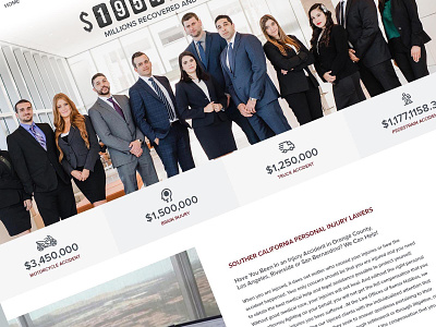 Web Design Concept for Law Attorney attorney landing page law layout ui ui design ui ux usa user interface ux web design