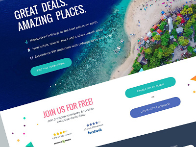 Web Design Concept for Travel & Hotel Company
