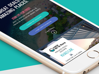 Responsive look for travel and tourism site iphone layout mobile responsive ui ux web design