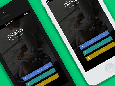 Mobile App Screens Concept for Virtual Restaurant
