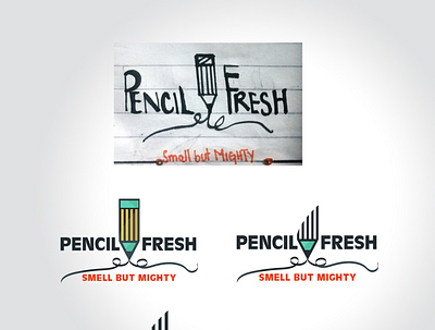 from Sketch to Visual branding logo pencil