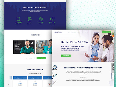 Screenshot Medical Software Company By Imtiaz Qazi concept layout medical medical software ui ux web design website