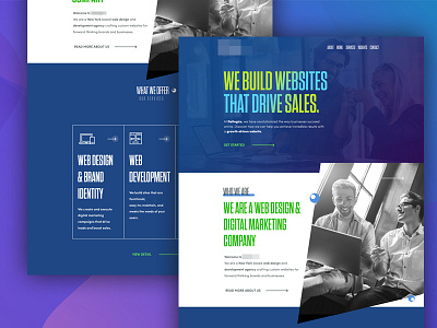 Web Design Initial Concept for Web Agency web design web design