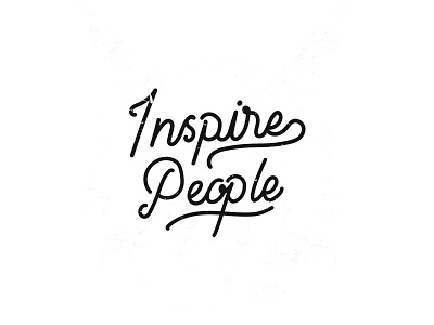 Inspire People clothing illustration lettering minimal
