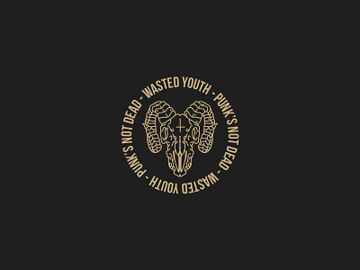 Wasted youth PT 2 apparel branding illustration logo minimal