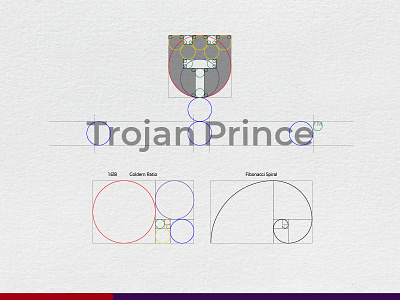 Trojan Prince Logo Construction brand branding design geometric goldern ratio identiy logo logomark logos mark ratio