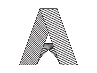 Letters alphabet blend tool geometric letters linear type
